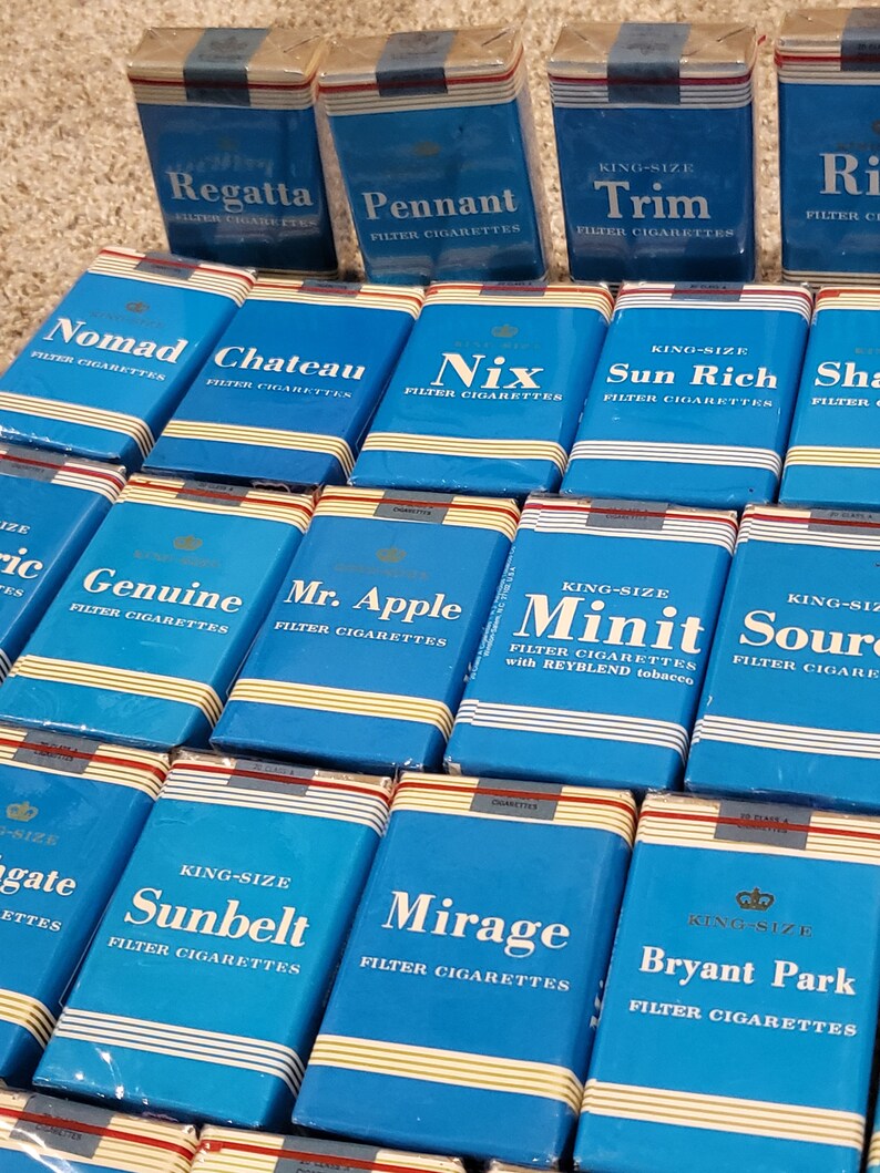 RJ Reynolds Trademark Holding Packs Cigarettes Full Vintage 60s 70s Etsy