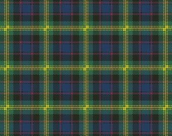Scottish Tartan Cross Stitch Pattern Large - Watson