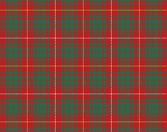 Scottish Tartan Cross Stitch Pattern Large - Bruce