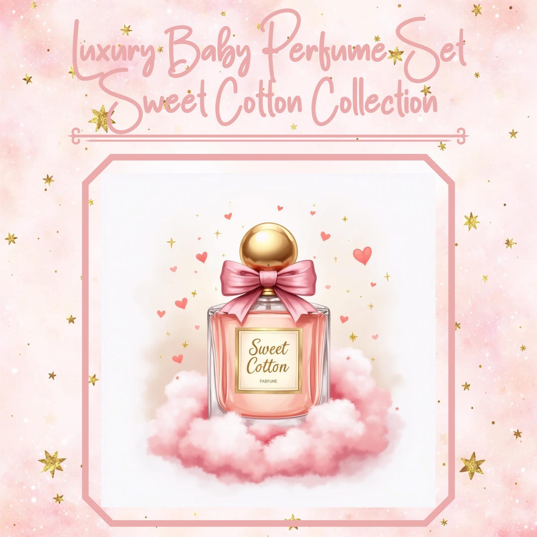 Baby Perfume – Pink Nursery Decor, Sweet Cotton Girls Room Art - Etsy