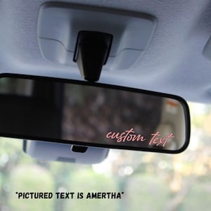 Custom Rear View Mirror Decal: Christian Car Decal (3in Width)