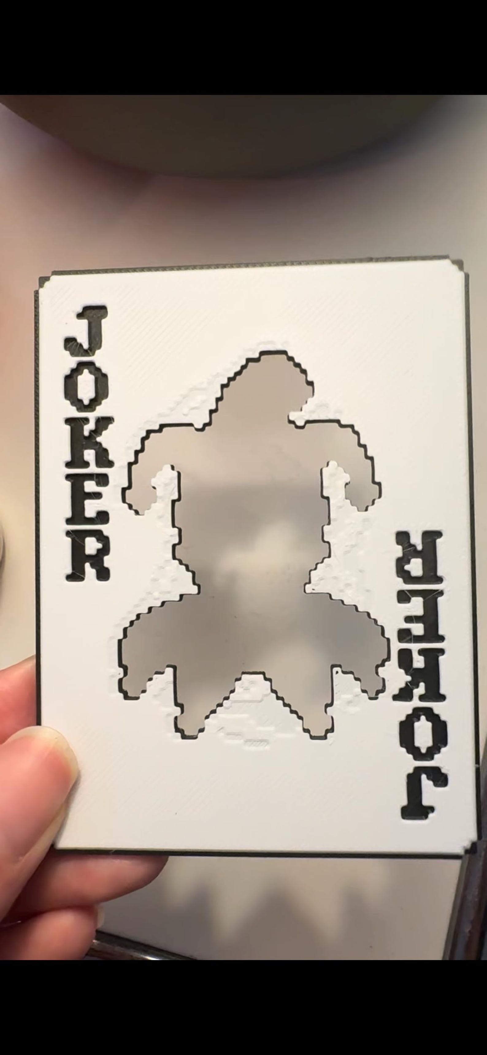 Joker Stencil Balatro Joker 3D Printing Physical Card Etsy