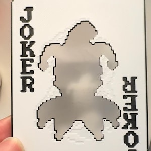 Pochoir Joker - Carte physique imprimée en 3D Balatro Joker