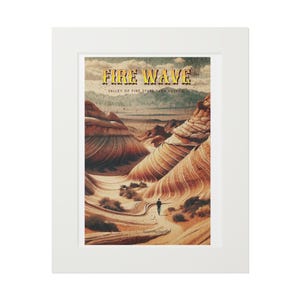 Valley of Fire State Park Nevada Vintage Travel Poster