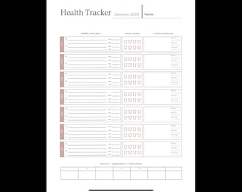 Rastreador de salud y bienestar