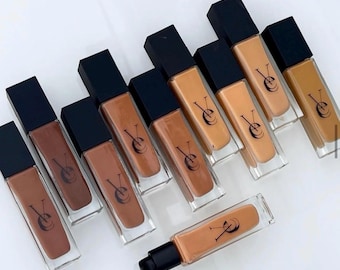 VEE Beauty Fond de Teint Couvrant Matifiant – Tous Types de Peau – Longue Tenue – Anti-Brillance – Teint Parfait
