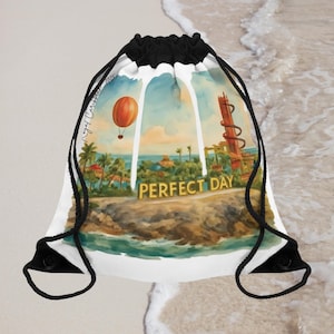 Royal Caribbean - Perfect day at CocoCay Drawstring  Bag - Royal Caribbean Essentials, Travel Gear, Eco-Friendly - Royal Caribbean vacation
