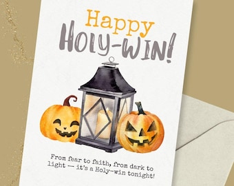 Halloween Cards Fall Gospel Tracts Christian Trunk or Treat