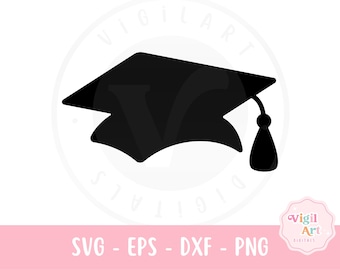 Graduation Cap SVG, Graduation Cap Silhouette SVG, Grad SVG Eps Dxf Png