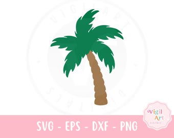 Palm Tree SVG, Beach SVG, Summer Vacation SVG Eps Dxf Png