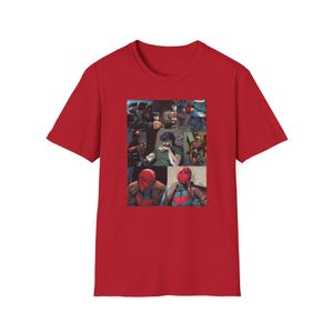 Red Hood/Jason Todd Retro Collage Unisex T-Shirt, DC Comics Fans Gift, Superhero Shirt, Geek Apparel, Comic Book Clothing, Retro Graphic Tee image 9