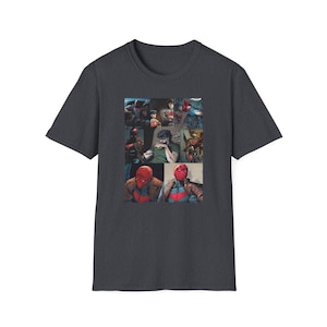Red Hood/Jason Todd Retro Collage Unisex T-Shirt, DC Comics Fans Gift, Superhero Shirt, Geek Apparel, Comic Book Clothing, Retro Graphic Tee image 7