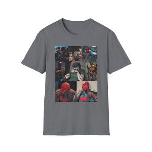 Red Hood/Jason Todd Retro Collage Unisex T-Shirt, DC Comics Fans Gift, Superhero Shirt, Geek Apparel, Comic Book Clothing, Retro Graphic Tee image 5