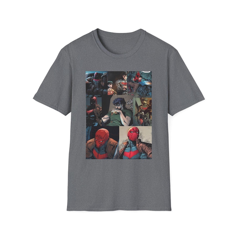 Red Hood/Jason Todd Retro Collage Unisex T-Shirt, DC Comics Fans Gift, Superhero Shirt, Geek Apparel, Comic Book Clothing, Retro Graphic Tee image 5
