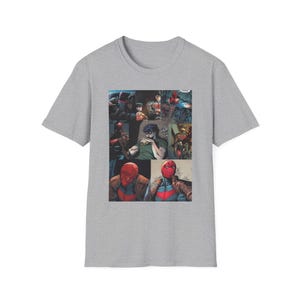 Red Hood/Jason Todd Retro Collage Unisex T-Shirt, DC Comics Fans Gift, Superhero Shirt, Geek Apparel, Comic Book Clothing, Retro Graphic Tee image 4