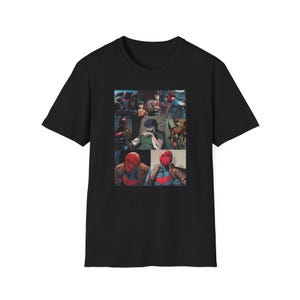 Red Hood/Jason Todd Retro Collage Unisex T-Shirt, DC Comics Fans Gift, Superhero Shirt, Geek Apparel, Comic Book Clothing, Retro Graphic Tee image 3