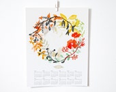 2016 Happiness Wreath Wall Calendar