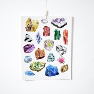 Gemstones, 11x14 print