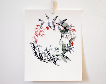 Healing Wreath, print