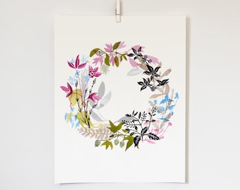 Harmony Wreath Print