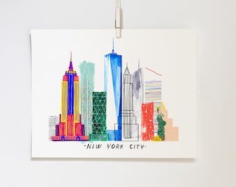 NYC Skyline Print