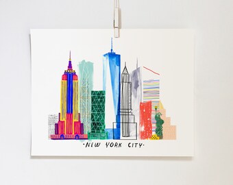 NYC Skyline Print