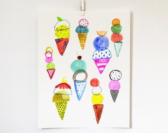 Ice Cream Print