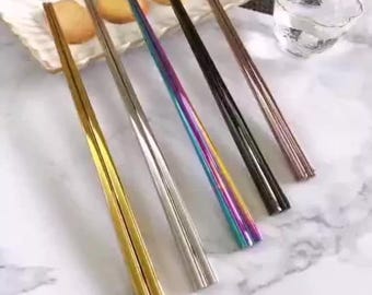 Hashis de aço inoxidável com gravação personalizada – Nome ou logotipo