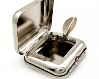 Porta-cigarros ou chaveiro de metal personalizado com gravação – Presente com nome ou logotipo personalizado