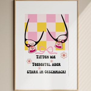 Funny Breast Poster – Cheeky Wall Art with Breasts | Feminist Decor, Humorous Art, Gift for Women, Gift for Best Friend
