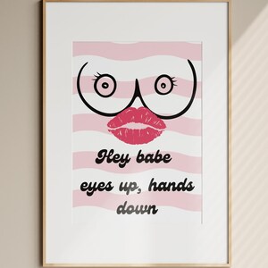 Funny Breast Poster – Cheeky Wall Art with Breasts | Feminist Decor, Humorous Art, Gift for Women, Gift for Best Friend