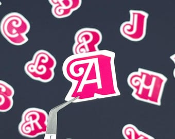 Fun Font Letter Sticker: Waterproof Vinyl Decal for Laptop, Water Bottle