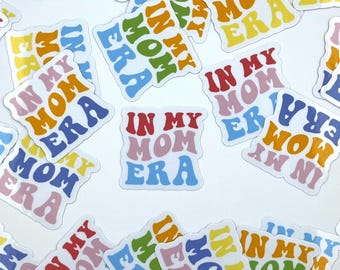 Retro Groovy Mom Era Sticker: Waterproof Vinyl Decal