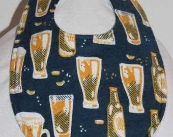 Beer Flannel / Terry Cloth Bib