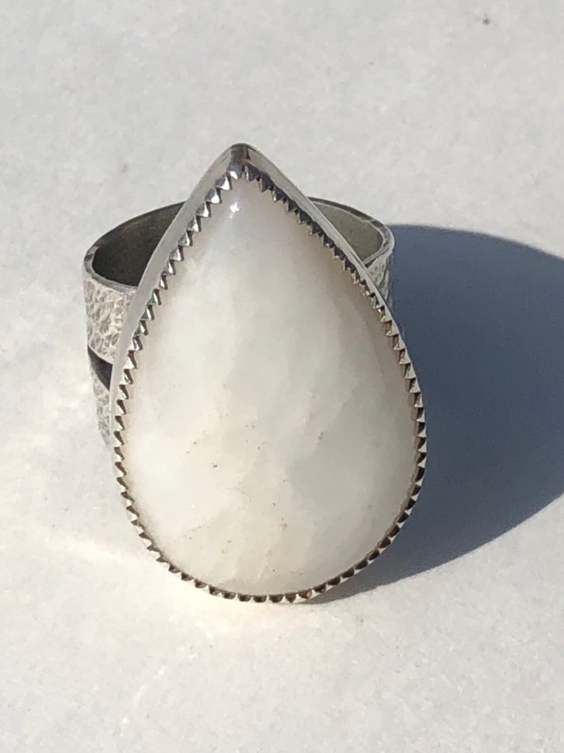 Milk Quartz Ring White Stone Milk Quartz Ring Quartz - Etsy