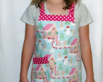 Personalized Embroidered Adult teen junior Apron FLOWERS Mommy daughter teacher GIFT SISTERS