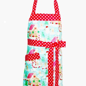 Plus Size Mommy Apron, Matching Daughter, Grandma, Christmas, Gingerbread House, Customize Personalized With Name, Ships TODAY  AGFT 1133