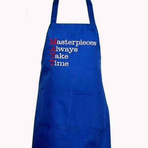 Matt Apron, Embroider My Name, Custom Personalized My Saying Design Gift, My Idea Custom Apron, My Blog Apron, Dad, Ships Today, AGFT 1107