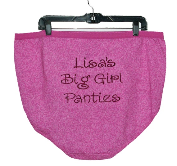 Big Girl Panties, Granny Panties, Custom Personalized, Birthday