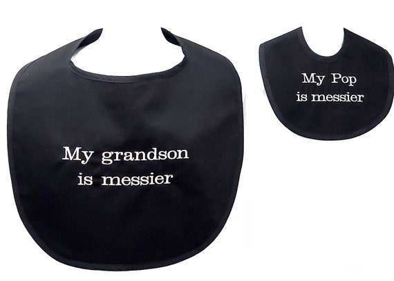 Grandpa Grandson Bib, Matching Baby, Toddler, Mom. Gender Reveal,  Nana, Mommy, Custom Personalized, Sold Separately, Gag Gift, AGFT 861