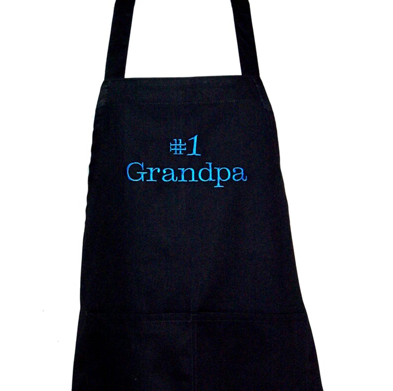 Grandpa Apron Custom Personalize Grandparent Birthday Gift Etsy