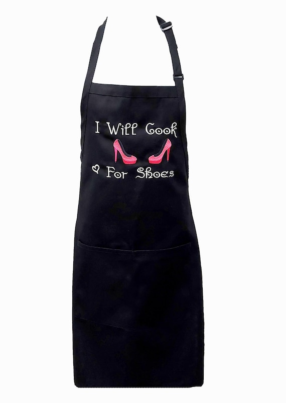 I Will Cook for Shoes Apron, High Heel Stilettos, Funny