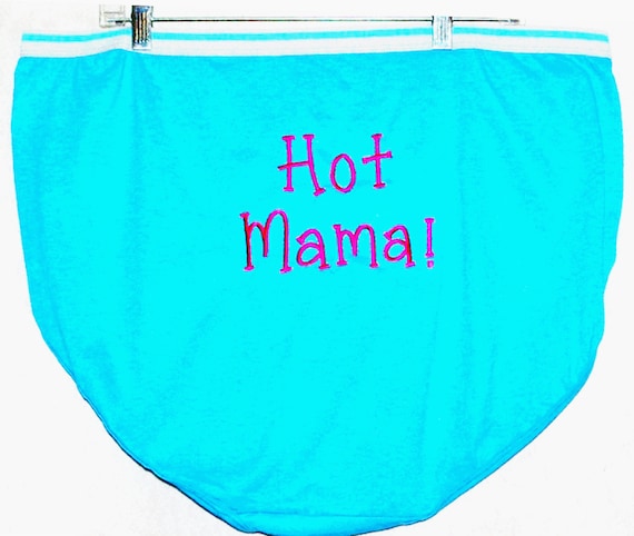 Granny Panties, Extra Large, Hot Mama, Wedding Bridal Lingerie Shower, Gag  Gift Exchange, Personalize With Name, Wife, Cotton Gift, AGFT 704 