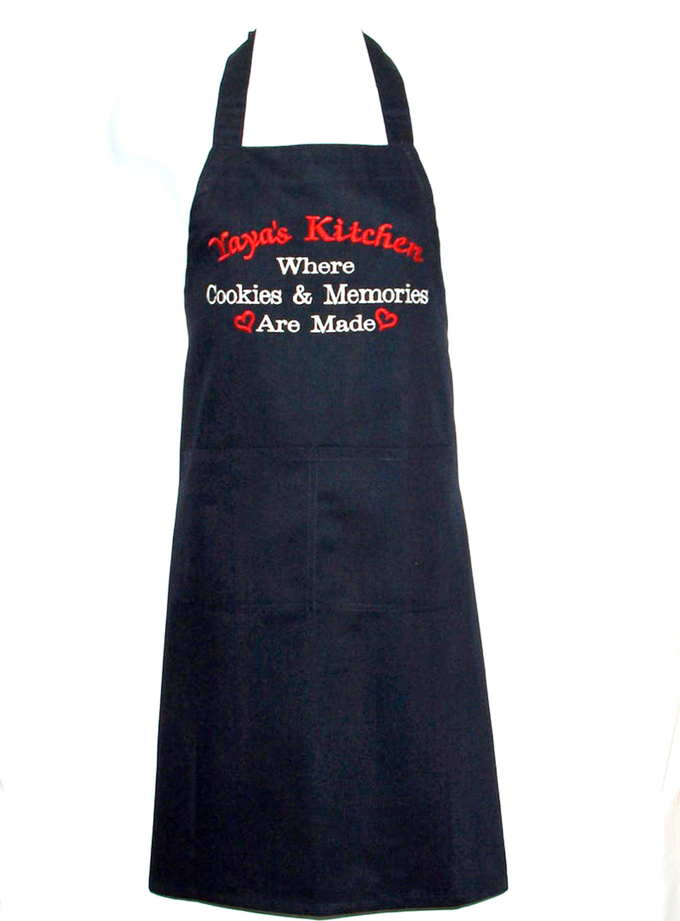 Yaya Kitchen Apron Where Cookies Memories Are Made Etsy