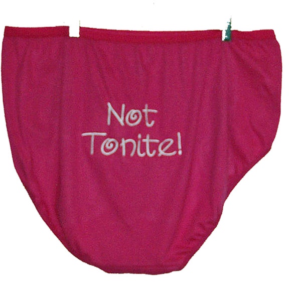 Not Tonight Panties Etsy