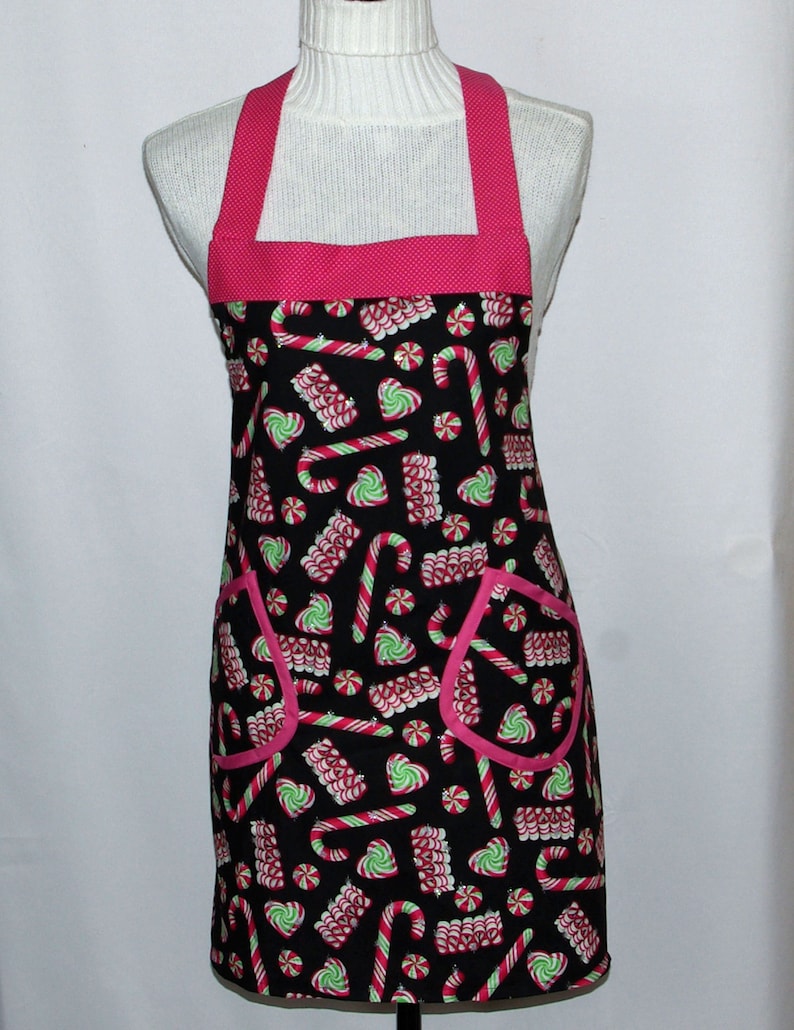 Custom Gift Full Long Bib With Pockets Matching Family Aprons Ships TODAY AGFT 1233 Personalize With Name Christmas Apron Mom Sister