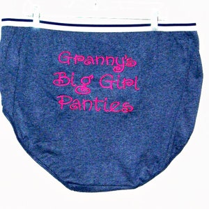 Granny Panties, Funny Extra Large, Retirement Gag Gift, for New Grandma,  Bride, Bridal Shower Present, Birthday, Christmas, AGFT 1034 