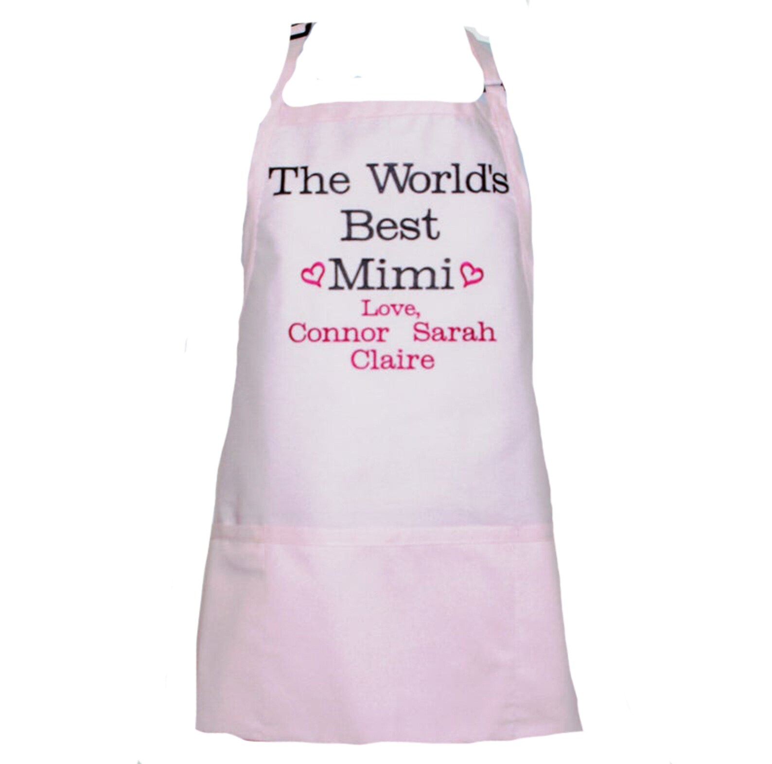 World Best Grandma Apron Custom Personalized Grandparent Etsy