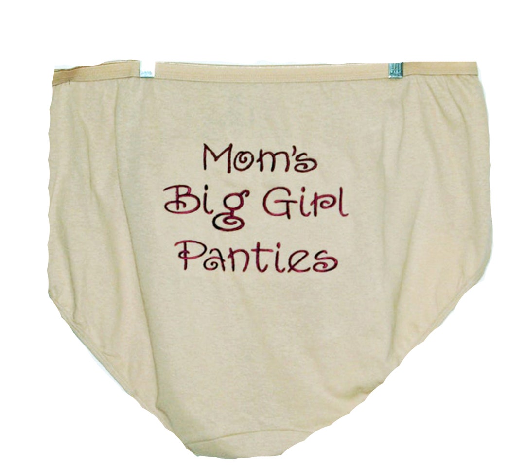 Moms Big Girl Granny Panties, Personalized Gag Gift Exchange