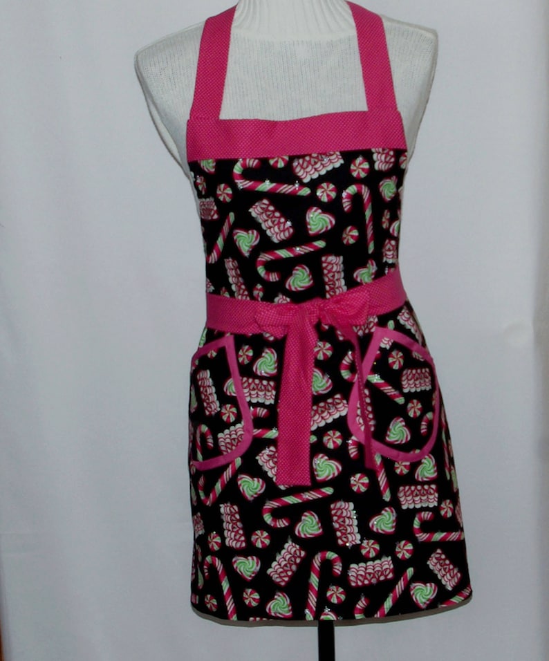 Custom Gift Full Long Bib With Pockets Matching Family Aprons Ships TODAY AGFT 1233 Personalize With Name Christmas Apron Mom Sister